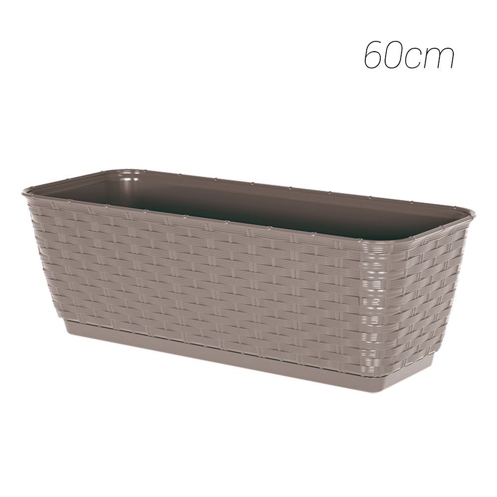 PLANTER 30x20 CM+INCORPORATED PLATE